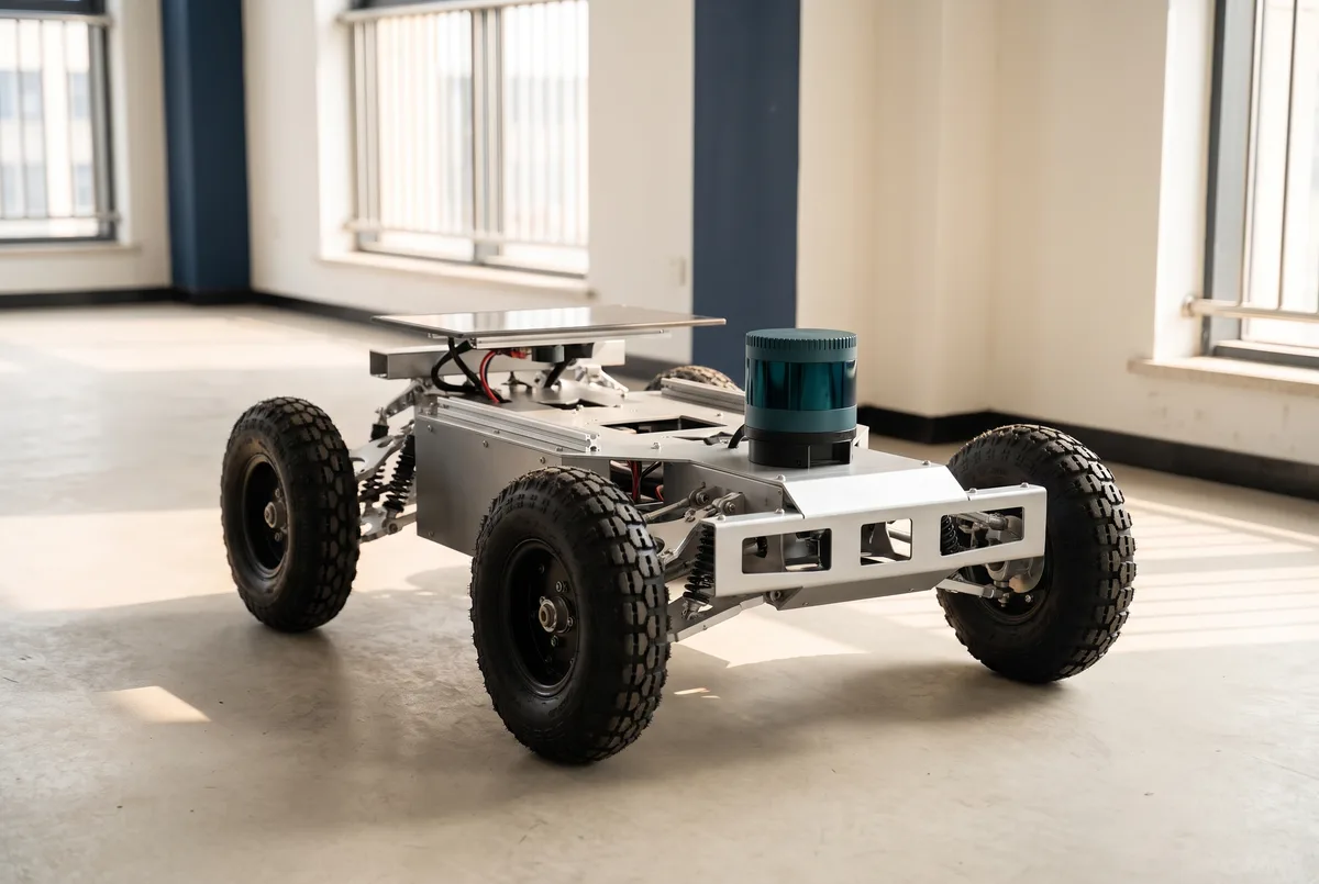 Внедорожная UGV-платформа Tiger Robotics с лидаром (дизайн-образ по фото прототипа)